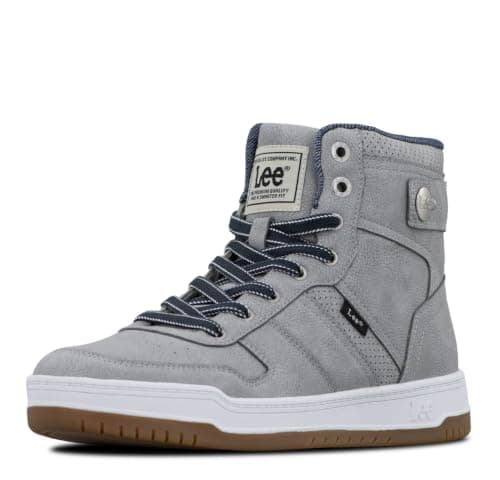 Gray High-Top Sneakers