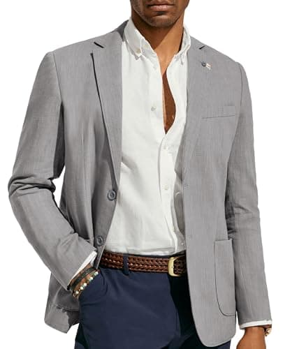 Light Grey Casual Blazer