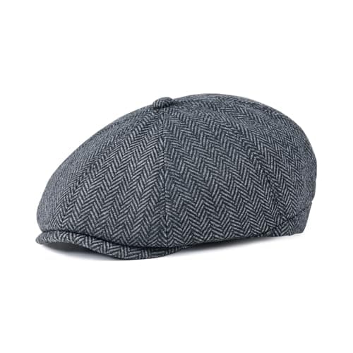 Gray Tweed Cap