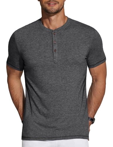 Charcoal Henley Shirt