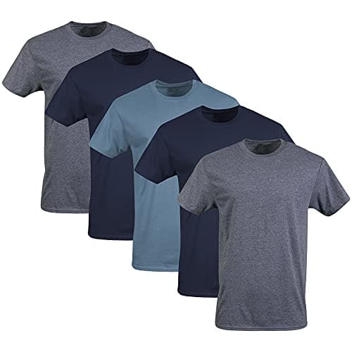Navy crew-neck T-shirt