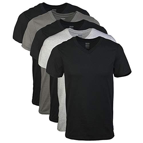 Light Gray V-Neck T-Shirt