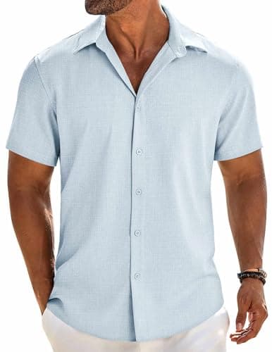 Pale blue linen shirt