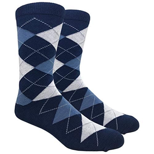 Navy Argyle Socks