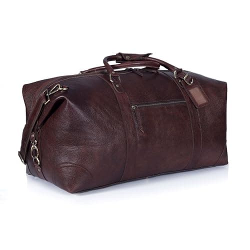 Burgundy Leather Weekender