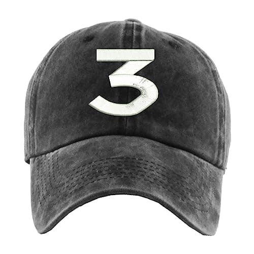 Black Number-Three Cap