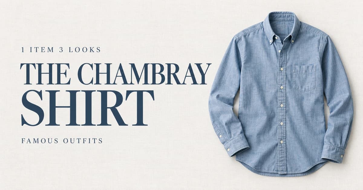 How to Wear a Chambray Shirt: 3 Outfit Ideas for Men