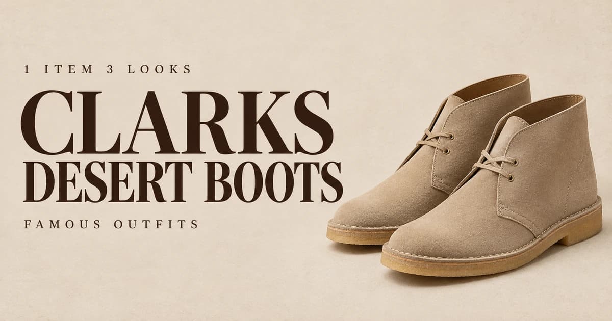 How to Wear Clarks Desert Boots: 3 Outfit Ideas for Men
