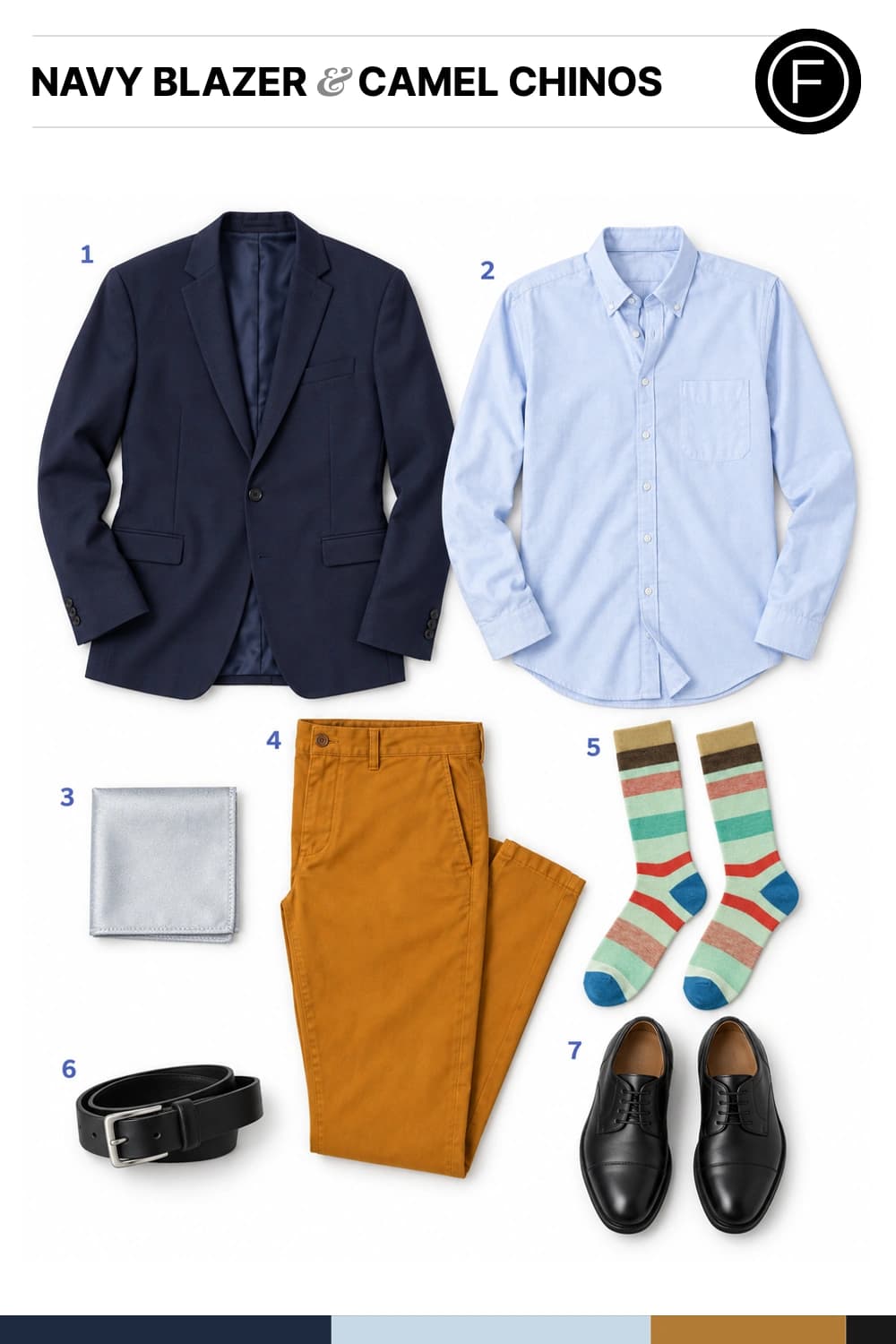 Eddie Redmayne’s Navy Blazer & Camel Chinos Outfit