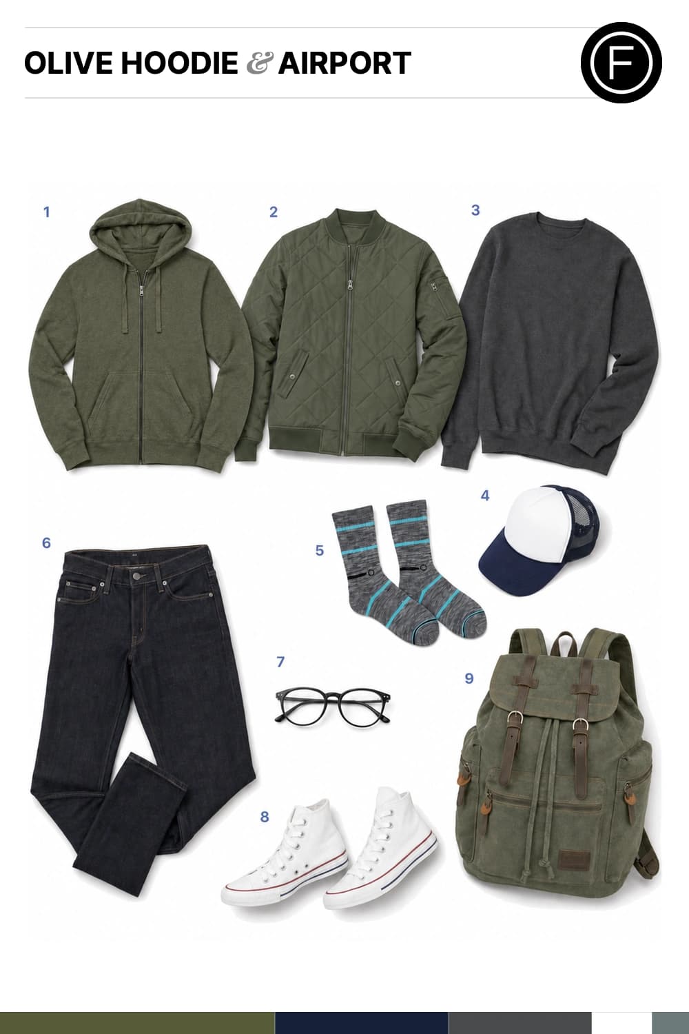 Grant Gustin’s Olive Hoodie & Airport Outfit
