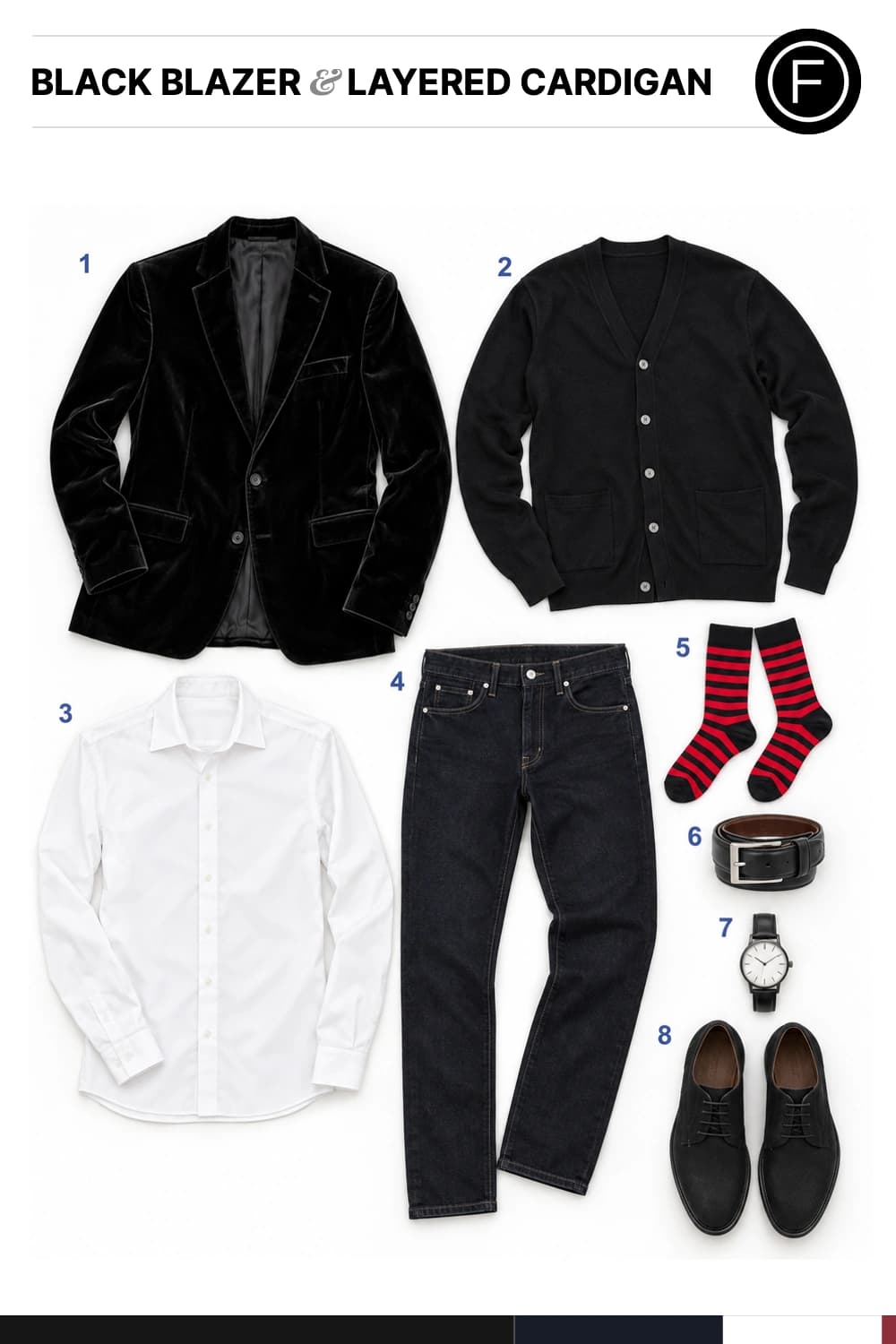 Paul Rudd’s Black Blazer & Layered Cardigan Outfit