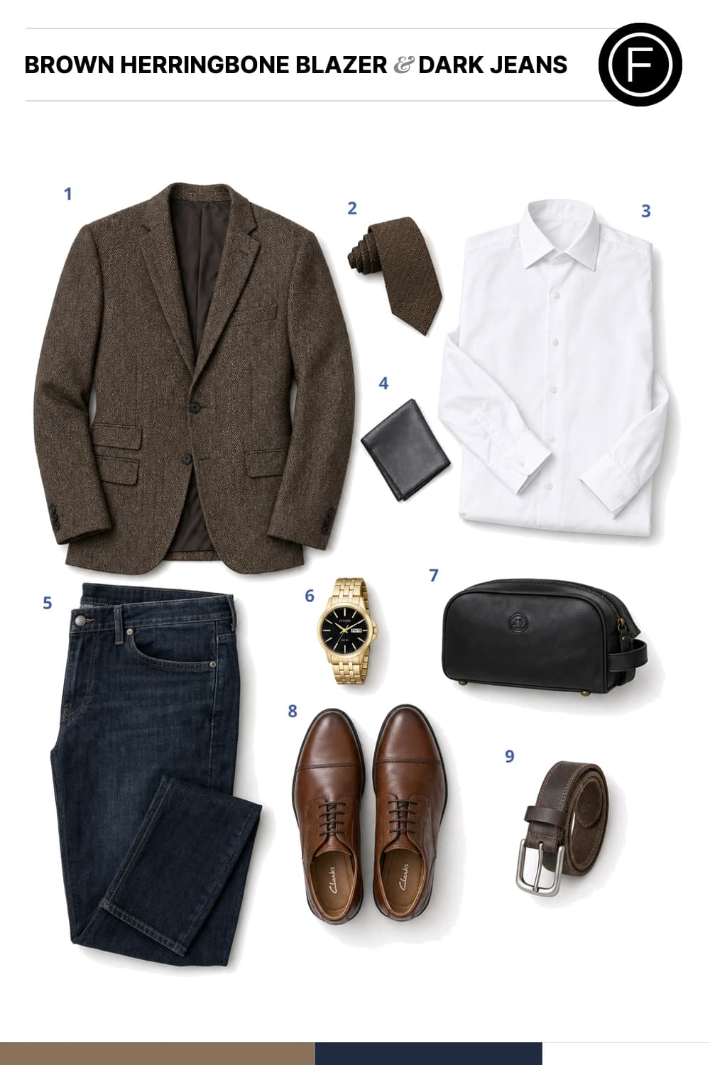 Stephen Curry’s Brown Herringbone Blazer & Dark Jeans Outfit