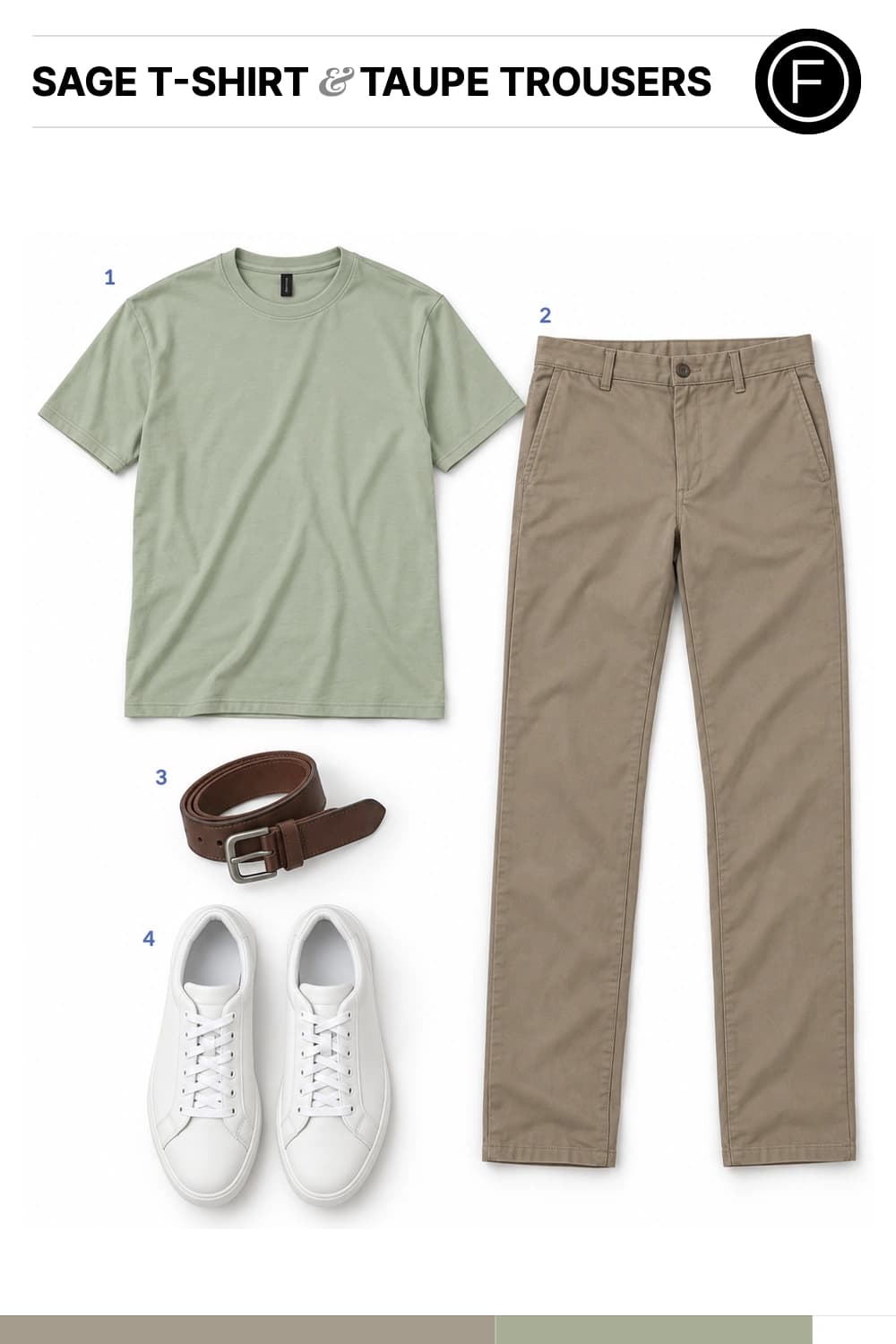 Tom Holland’s Sage T-Shirt & Taupe Trousers Outfit
