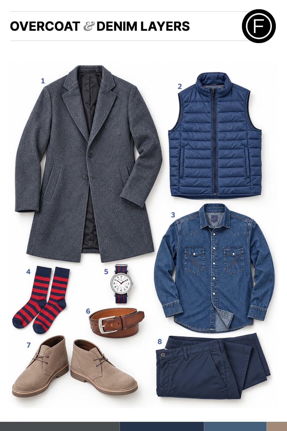 Zac Efron’s Overcoat & Denim Layers Outfit