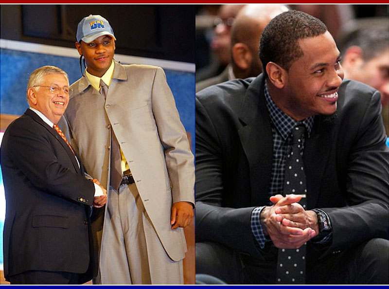 Carmelo Anthony Suit Evolution