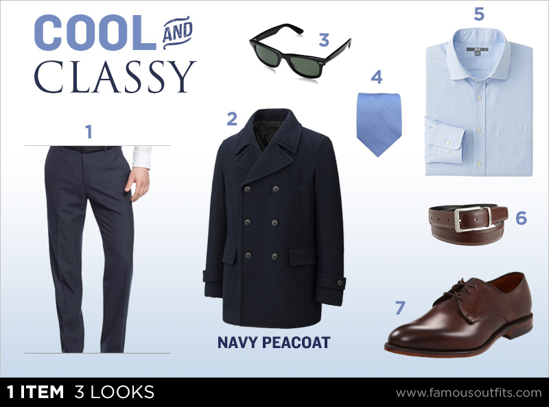 Navy Peacoat - Cool and Classy