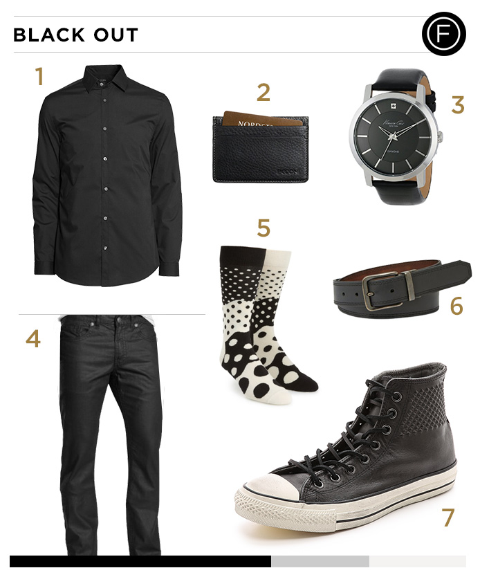 Liam Hemsworth’s Black Out Casual Look
