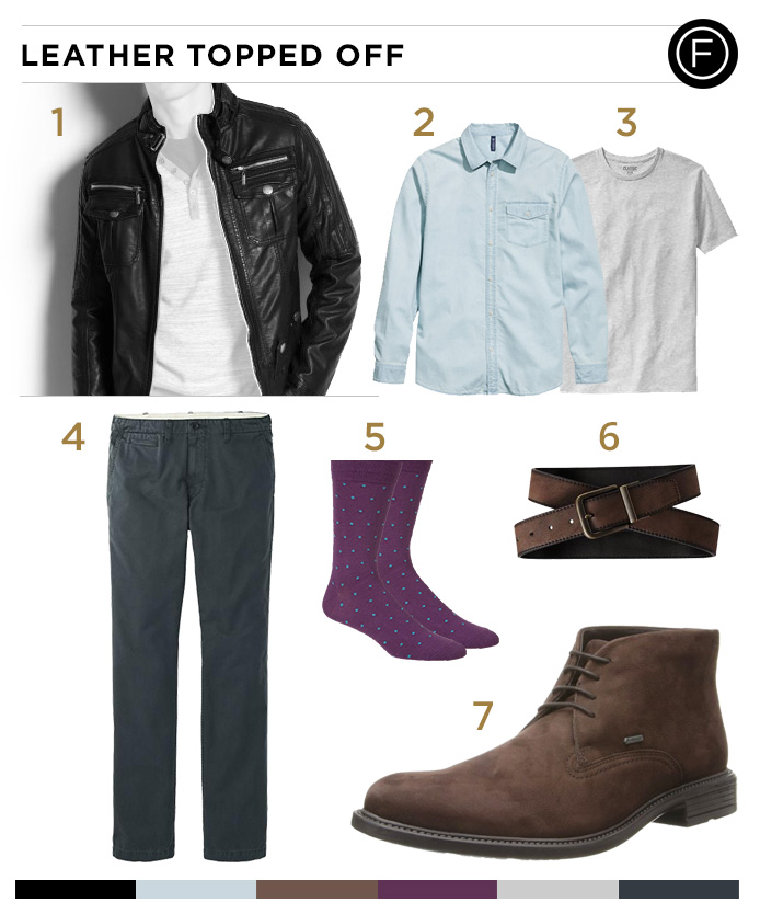 Eddie Redmayne’s Layered Leather Look