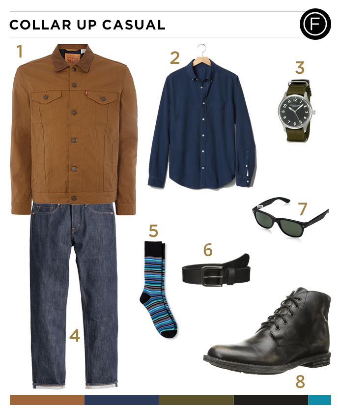 Jake Gyllenhaal’s Collar Up Casual Look
