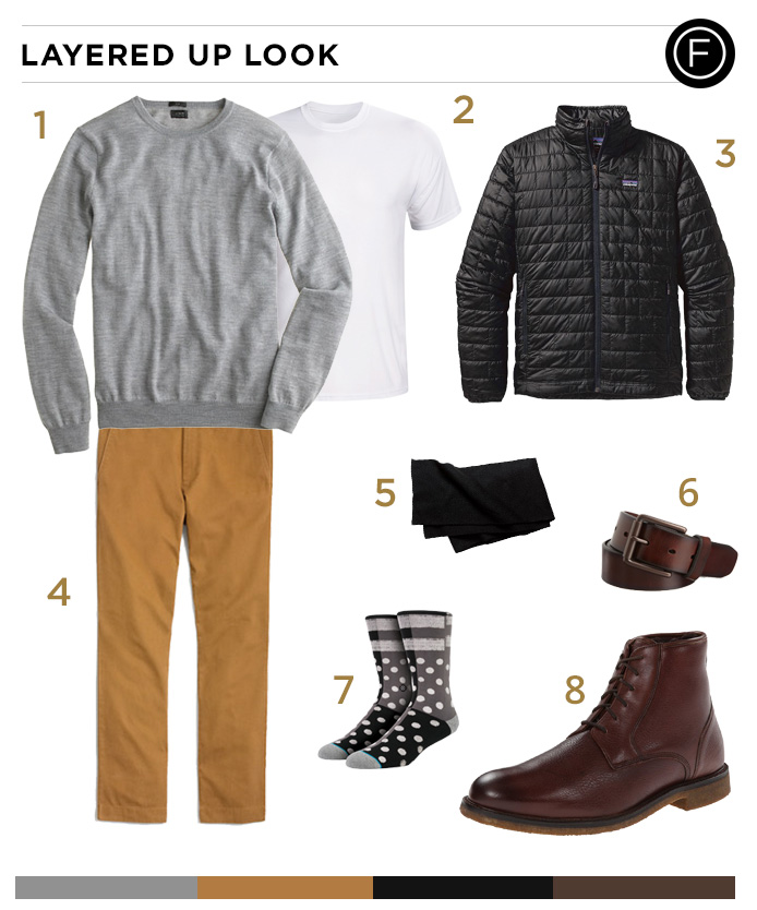 Adam Brody’s Layered Up Look