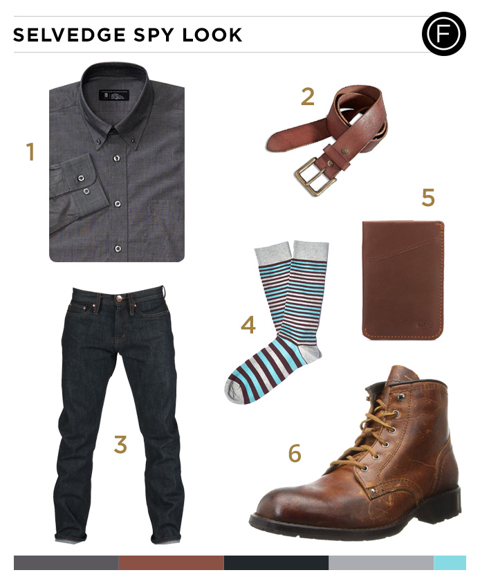 Armie Hammer’s Selvedge Spy Look