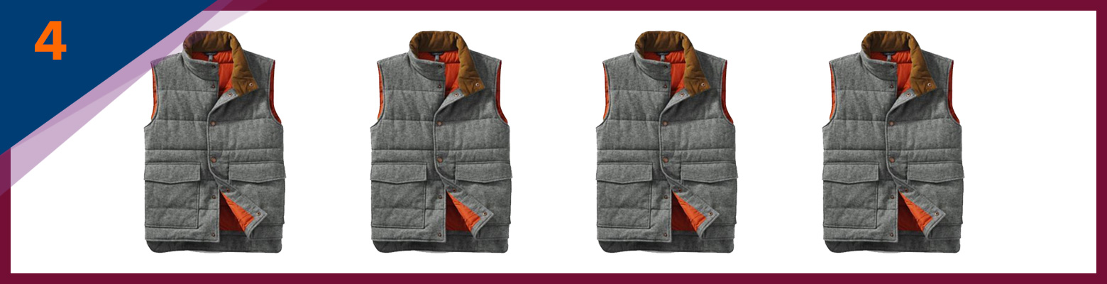 Lands’ End Herringbone Puffer Vest