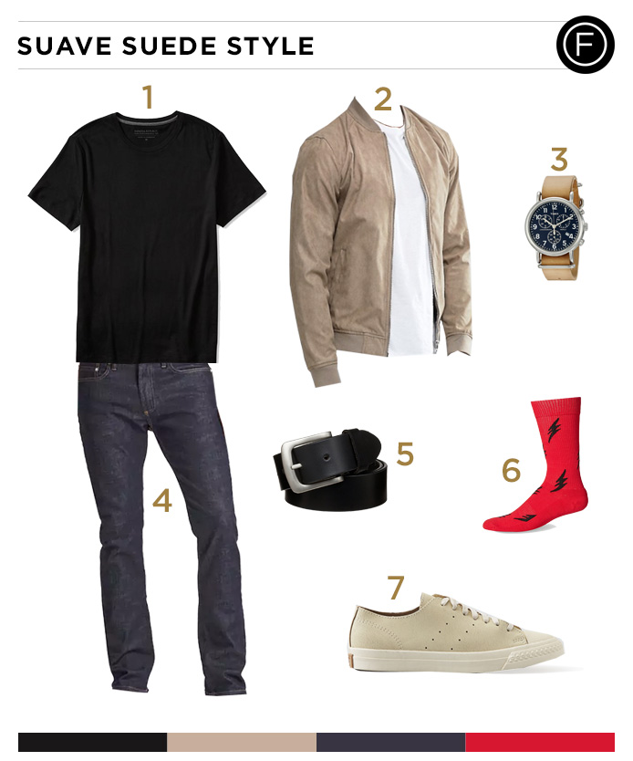 Stephen Amell’s Suave Suede Style